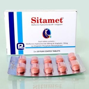 Sitacret M 500mg+50mg Tablet