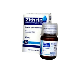 Zithrin 15ml Syrup 200mg/5ml Powder for Suspension