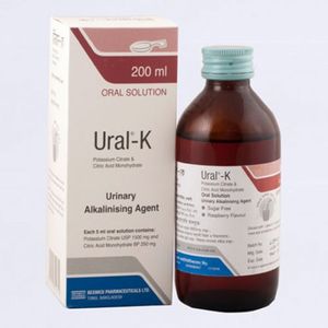 Ural-K (1500mg+250mg)/5ml Oral Solution
