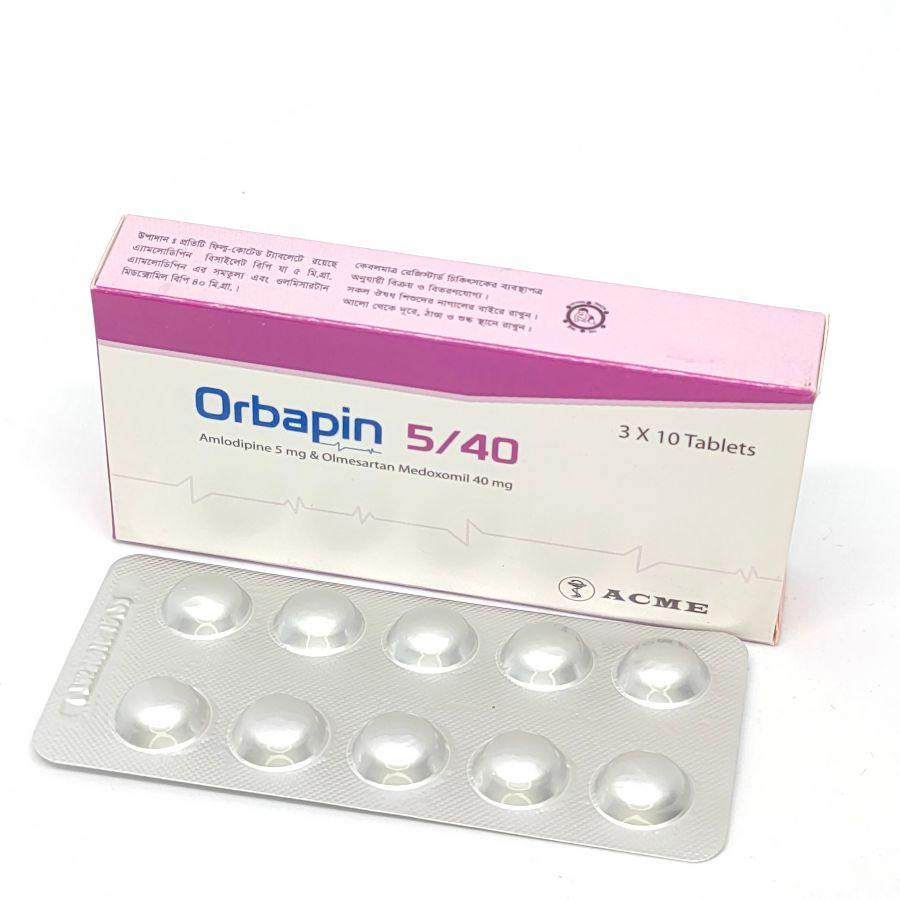 Orbapin 5/40 5mg+40mg Tablet