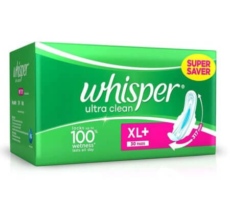  Whisper Ultra Nights Sanitary Pads XXXL Wings 10