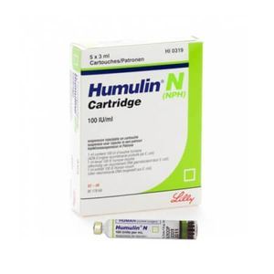 Humulin N Cartidge 100IU/ml Injection