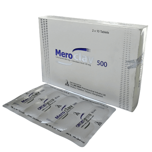 Meroclav 500mg+125mg Tablet