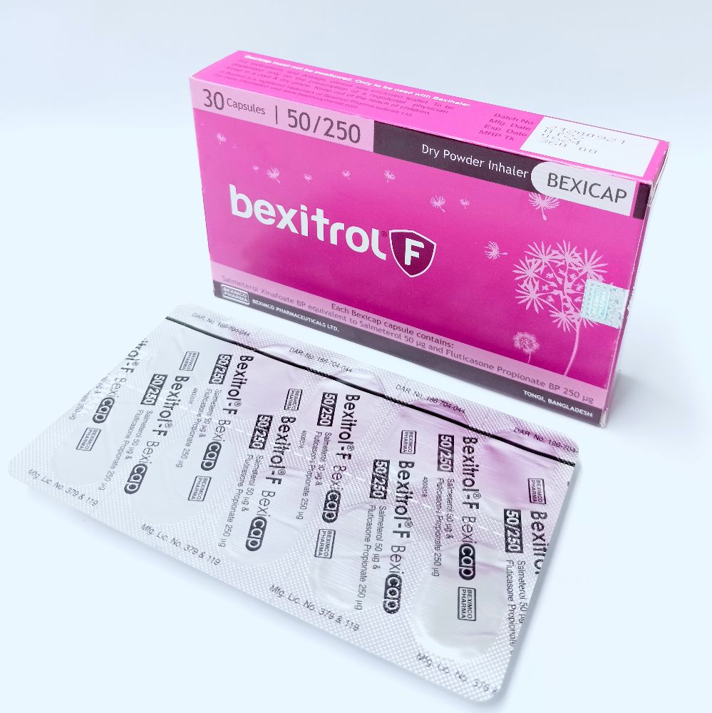 Bexitrol F 50/250 Bexicap 50mcg+250mcg capsule