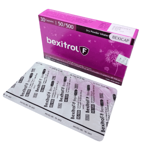 Bexitrol F 50/500 Bexicap 50mcg+500mcg Inhalation Capsule