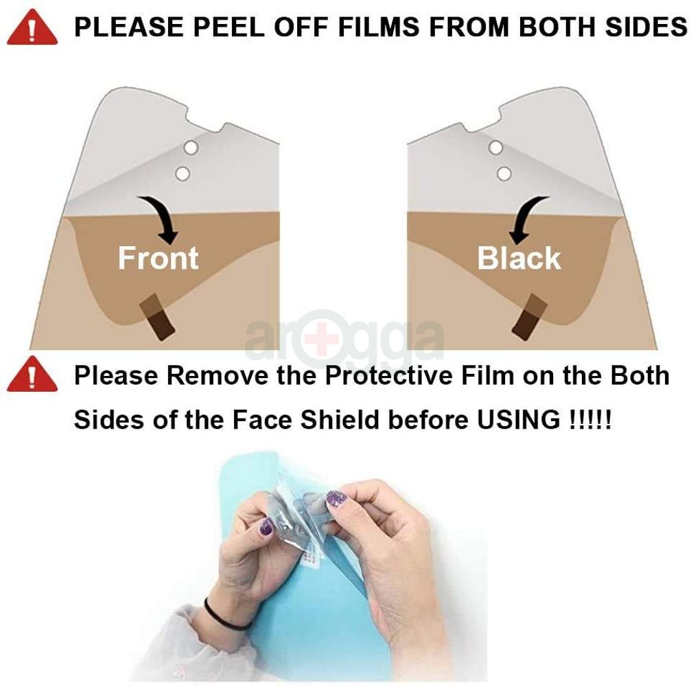 Face Shield Glass Type-Smart Protective Safety With Frame(1Pc)
