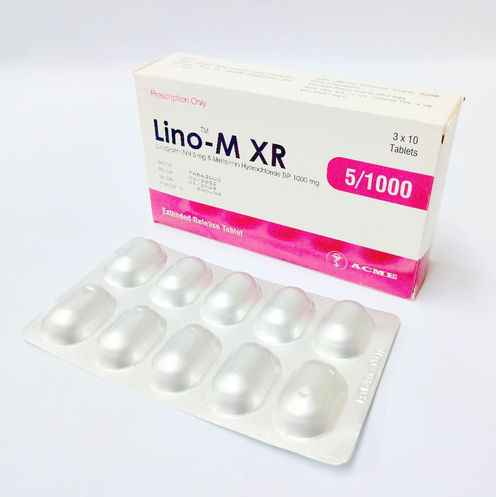 Lino-M XR 1000 5mg+1000mg Tablet