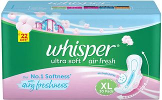 Whisper Maxi Nights 15 pads XL+ Sanitary Napkin