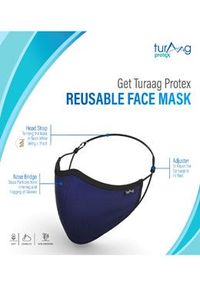 Turaag ProteX Three Layered Face Protection Mask For Men