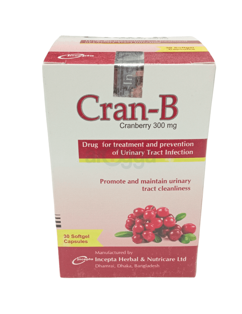 Cran-B Capsule 300mg - Healthcare - Arogga - Online Pharmacy Of Bangladesh