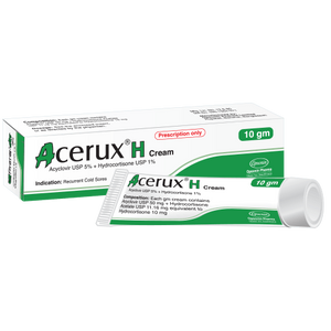 Acerux-H 5gm+1gm/100gm Cream