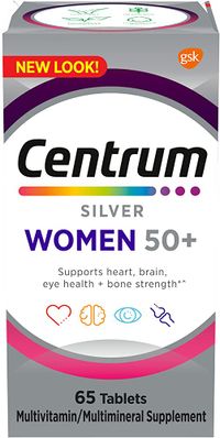 Centrum Silver Multivitamin For Women (Women+50) 65 Tablets