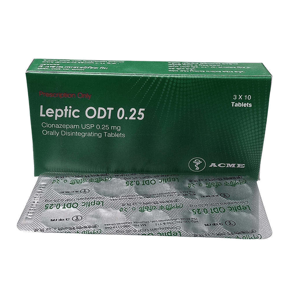 Leptic ODT 0.25 0.25mg Tablet