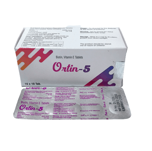 Ortin-5 5000mcg+20mg Tablet