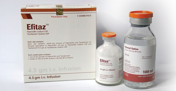Efitaz IV 4gm+0.5gm/vial Injection