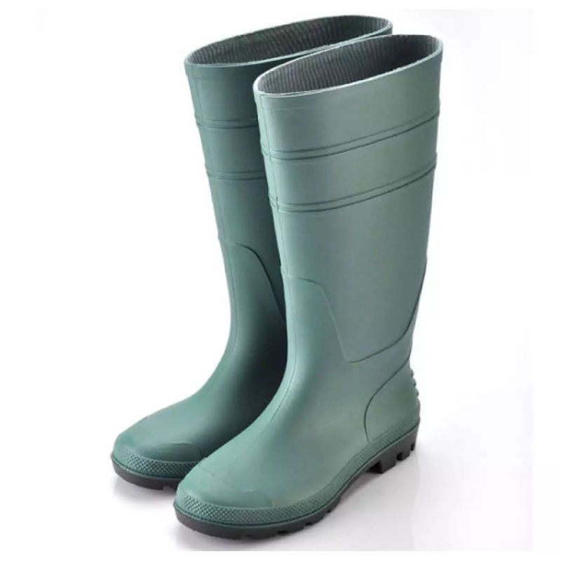 Gumboot Waterproof Rain Boots For Comfort Premium Quality Black Size-41(Color: Black) 