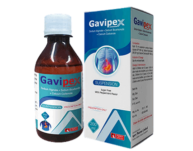 Gavipex 500mg+267mg+160mg/10ml Suspension
