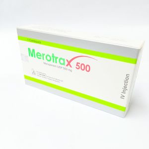 Merotrax 500mg IV 500mg/vial Injection