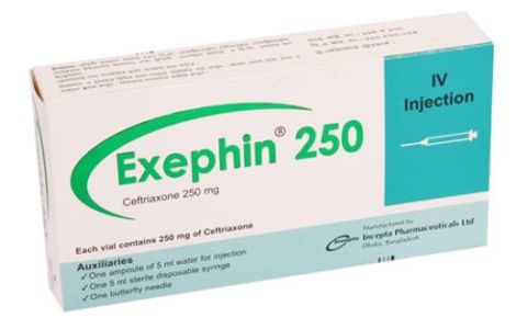 Exephin IV 250mg/vial Injection