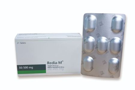 Redia-M 500mg+50mg Tablet