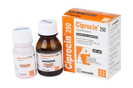 Ciprocin 250mg/5ml Powder for Suspension