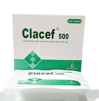 Clacef 500mg+125mg Tablet