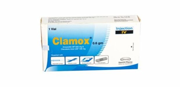 Clamox 600 (500mg+100mg)/10ml Injection