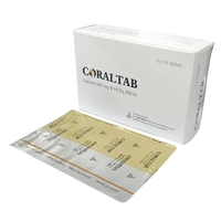 Coraltab 500mg+200IU Tablet