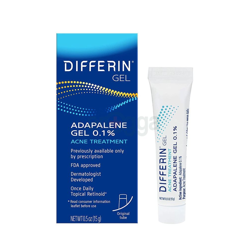 DIFFERIN Adapalene 0.1% Acne Treatment Gel Gel 15gm - healthcare ...