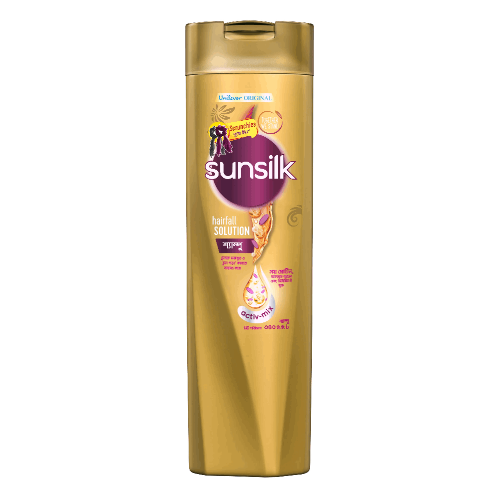 Sunsilk Hairfall Solution Shampoo 340ml (Free Scrunchies)