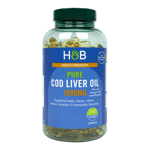 Holland & Barrett Pure Cod Liver Oil 1000mg 240 Capsules 1000mg Capsule