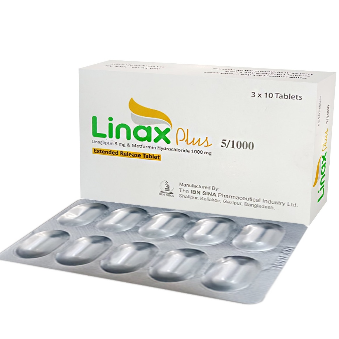 Linax Plus 5/1000 5mg+1000mg Tablet