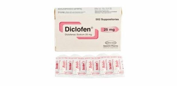 Diclofen 25mg Suppository