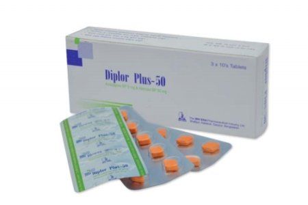 Diplor Plus 50 5mg+50mg Tablet