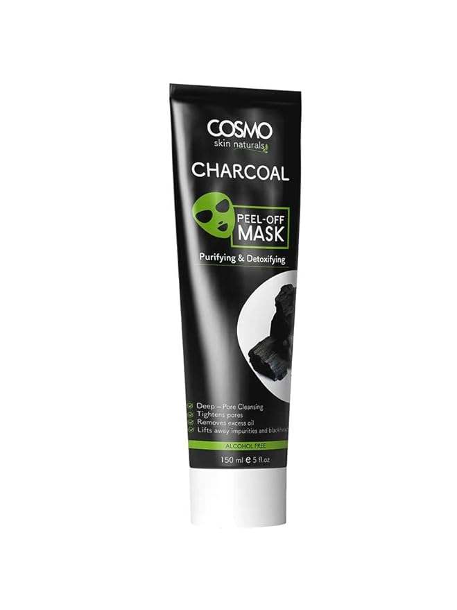 COSMO Skin Naturals Facial Purifying & detoxifying PeelOff Mask With Charcoal 150ml PeelOff